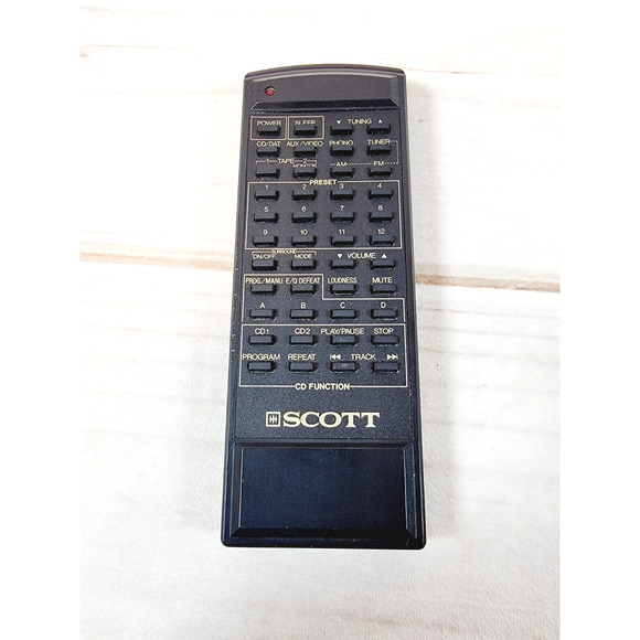 Scott RS1250 REMOTE AM/FM Stereo Receiver Dolby Surround System Genuine OEM - Picture 1 of 7